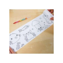 Stickn Yapışkanlı Boyama Rulosu 10 x 243 cm Animal Kingdom - 5