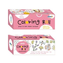 Stickn Yapışkanlı Boyama Rulosu 10 x 243 cm Flower Insects - Stickn