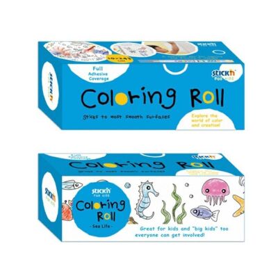 Stickn Yapışkanlı Boyama Rulosu 10 x 243 cm Sea Life - 1