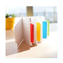 Stickn Yapışkanlı Not Kağıdı Beyaz Çizgili Ayraçlı 100 Yaprak - 2