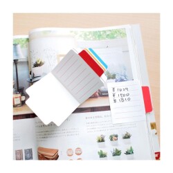 Stickn Yapışkanlı Not Kağıdı Beyaz Çizgili Ayraçlı 100 Yaprak - 3