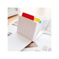 Stickn Yapışkanlı Not Kağıdı Beyaz Çizgili Ayraçlı 100 Yaprak - 5