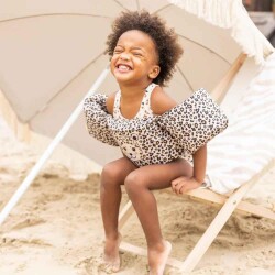 Swim Essentials Beige Safari Puddle Jumper Kolluklu Yüzme Yeleği 2-6 Yaş - 2