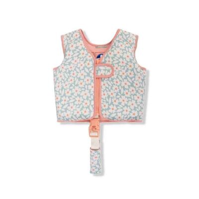 Swim Essentials Green Flowers Köpük Dolgulu Yüzme Yeleği 3-6 Yaş - 1