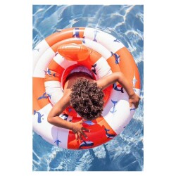 Swim Essentials Red White Whale Bebek Sırt Destekli Yüzme Simidi 0-1 Yaş - 4