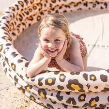 Swim Essentials Şişme Yüzme & Oyun Havuzu 150 cm Beige Leopard - 3