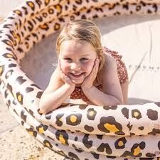 Swim Essentials Şişme Yüzme & Oyun Havuzu 150 cm Beige Leopard - 3