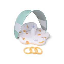 Swim Essentials Wild Life Sırt Destekli ve Gölgelikli Bebek Oyun Matı 76 cm - Swim Essentials