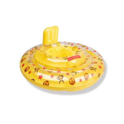 Swim Essentials Yellow Circus Bebek Sırt Destekli Yüzme Simidi 0-1 Yaş - 1