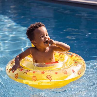 Swim Essentials Yellow Circus Bebek Sırt Destekli Yüzme Simidi 0-1 Yaş - 2