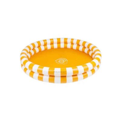 Swim Essentials Yellow Stripes Çocuk Şişme Oyun ve Yüzme Havuzu 100cm - 1