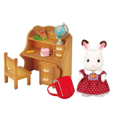 Sylvanian Families Rabbit Sister Desk - 1
