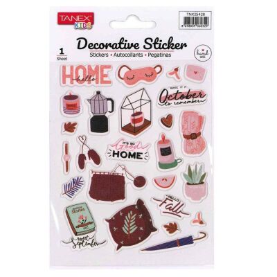 Tanex Puffy Ev Dekor Serisi Sticker Tnx-25428 - 1