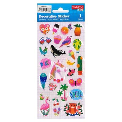 Tanex Puffy Kaktüs Serisi Sticker Tnx-25814 - 1