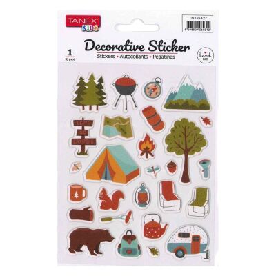 Tanex Puffy Kamp Serisi Sticker Tnx-25427 - 1