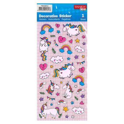 Tanex Puffy Unıcorn Serisi Sticker Tnx-25812 - 1