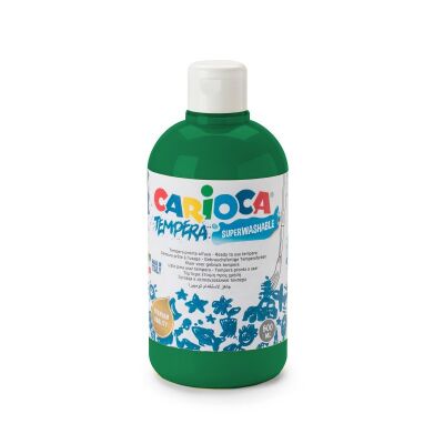 Carioca Tempera Sulu Boya Yıkanabilir Neon Yeşil 500 ML - 1
