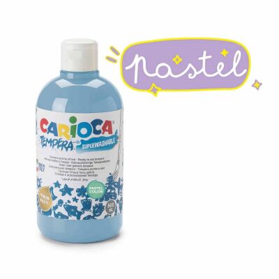 Carioca Tempera Sulu Boya Yıkanabilir Pastel Mavi 500 ML - 1