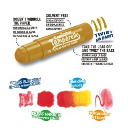 Carioca Temperello Stick Metalik Renkler Boya Kalemi 6Lı - 3