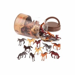 Terra 60 Parça Tüp İçinde Küçük Oyun Seti - Atlar - Terra