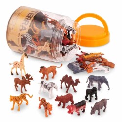 Terra 60 Parça Tüp İçinde Küçük Oyun Seti - Safari - 1