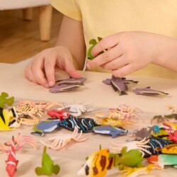 Terra 60 Parça Tüp İçinde Küçük Oyun Seti - Tropikal Balıklar - 5