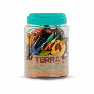 Terra 60 Parça Tüp İçinde Küçük Oyun Seti - Tropikal Balıklar - 2