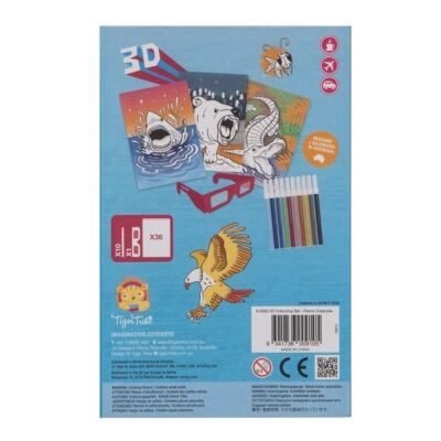 Tiger Tribe 3D Boyama Seti Fierce Creatures - 3