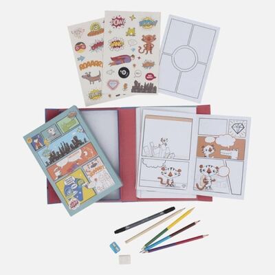 Tiger Tribe Boyama Seti Comic Book Kit Practice Plan Create