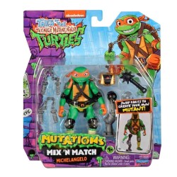 TMNT Mix'n Match Michelangelo Figürü 11 Cm - Giochi Preziosi