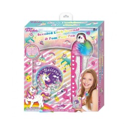 Tokidas Kırtasiye Seti Secret Lock Journal ve Pom Pom Kalem - Tokidas