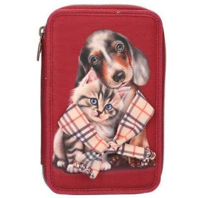Top Model 2 Katlı İçi Dolu Kalem Kutusu Köpek Figürlü Sevimli Dostlar - 2