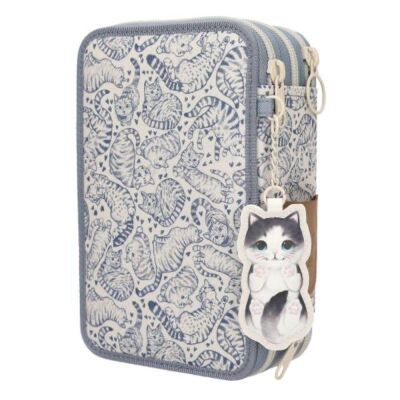 Top Model 3 Katlı İçi Dolu Kalem Kutusu Kedi Sevgisi - 4