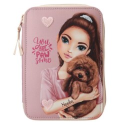 Top Model Çıt Çıtlı Tek Katlı Kalem Kutusu Köpek Figürlü - 3