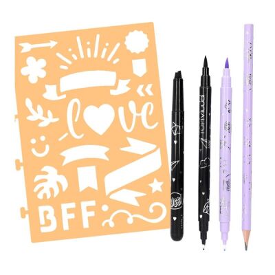 Top Model Colouring Book Set Handlettering - 3