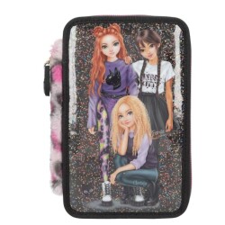 Top Model İçi Dolu Kalem Kutusu 3 Gözlü 3 Kız Figürlü - Top Model