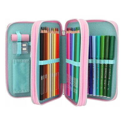 Top Model İçi Dolu Kalem Kutusu Parlak Gümüş - 2