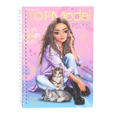 Top Model Kedili Küçük Tasarım Defteri - 1