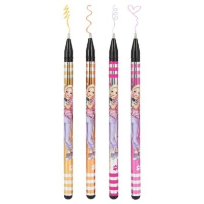 Top Model Metalik Simli Jel Kalem Seti - 2