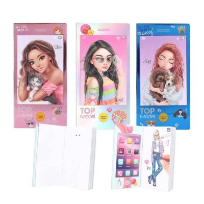 Top Model Sesli Mini Boyama Kitabı Not Defteri - 1