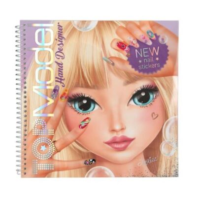 Top Model Tırnak Tasarım Defteri Çıkartmalı - 1