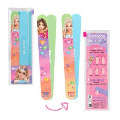 Top Model Tırnak Törpü Seti Mavi-Yeşil - 1