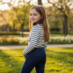 Tuc Tuc Kız Çocuk 5 Cepli Marka Nakışlı Pantolon Pretty - Tuc Tuc