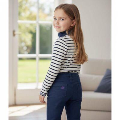 Tuc Tuc Kız Çocuk 5 Cepli Marka Nakışlı Pantolon Pretty - 2