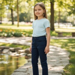 Tuc Tuc Kız Çocuk 5 Cepli Marka Nakışlı Pantolon Pretty - 3