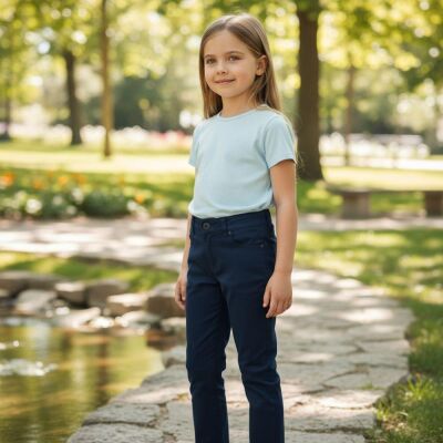 Tuc Tuc Kız Çocuk 5 Cepli Marka Nakışlı Pantolon Pretty - 3