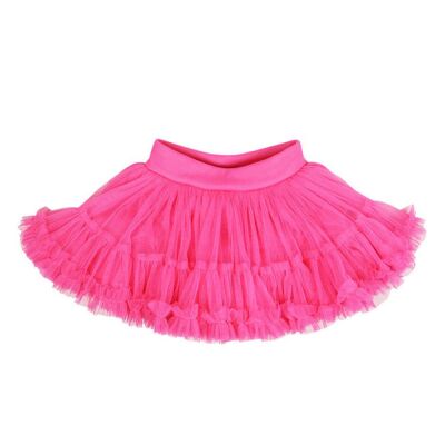 Tül Etek Pembe Floresan - 1