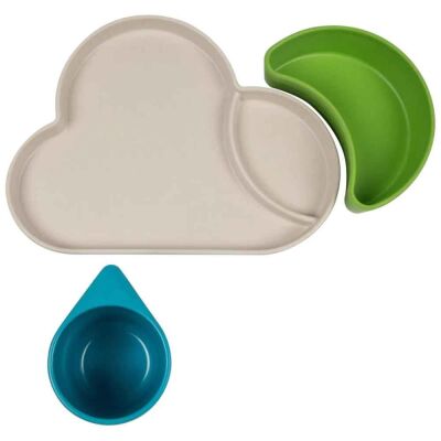 Tum Tum Bambu Yemek Seti Mavi/Yeşil - 3