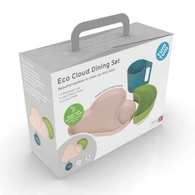 Tum Tum Bambu Yemek Seti Mavi/Yeşil - 4