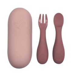 Tum Tum Kutulu Silikon Kaşık Çatal Set Betsy Bear - Tum Tum